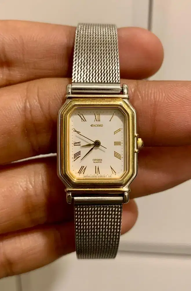 Jam Tangan Wanita Vintage Citizen Exceed Tank