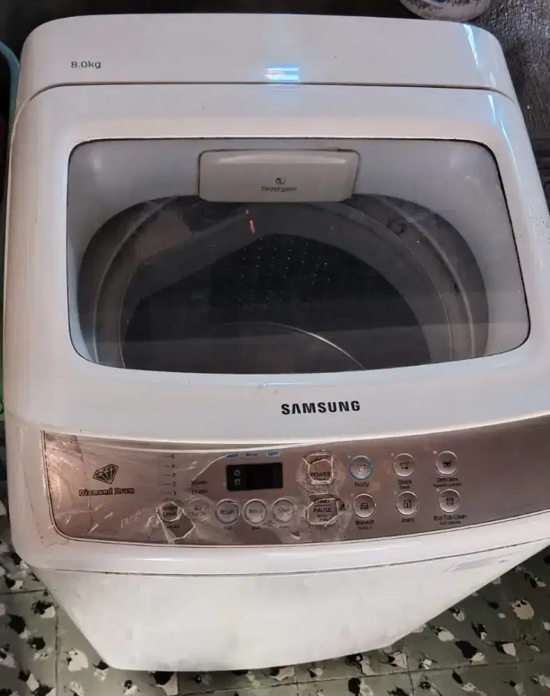Mesin cuci samsung top loading 8kg bukaan atas bekas