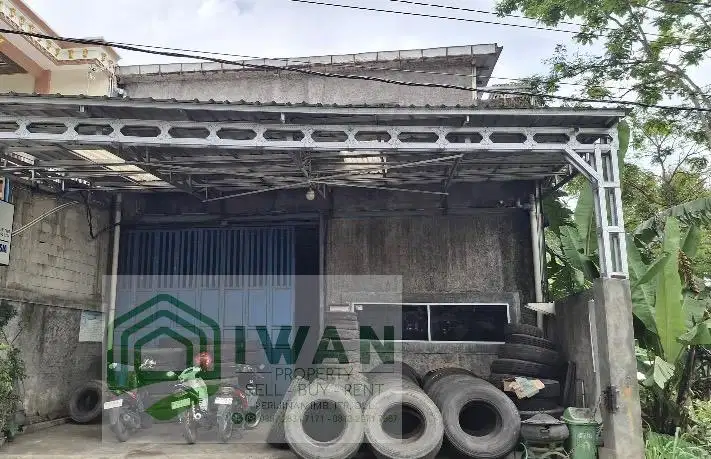 Gudang Produksi & Usaha Hadap Jalan Raya Kabupaten