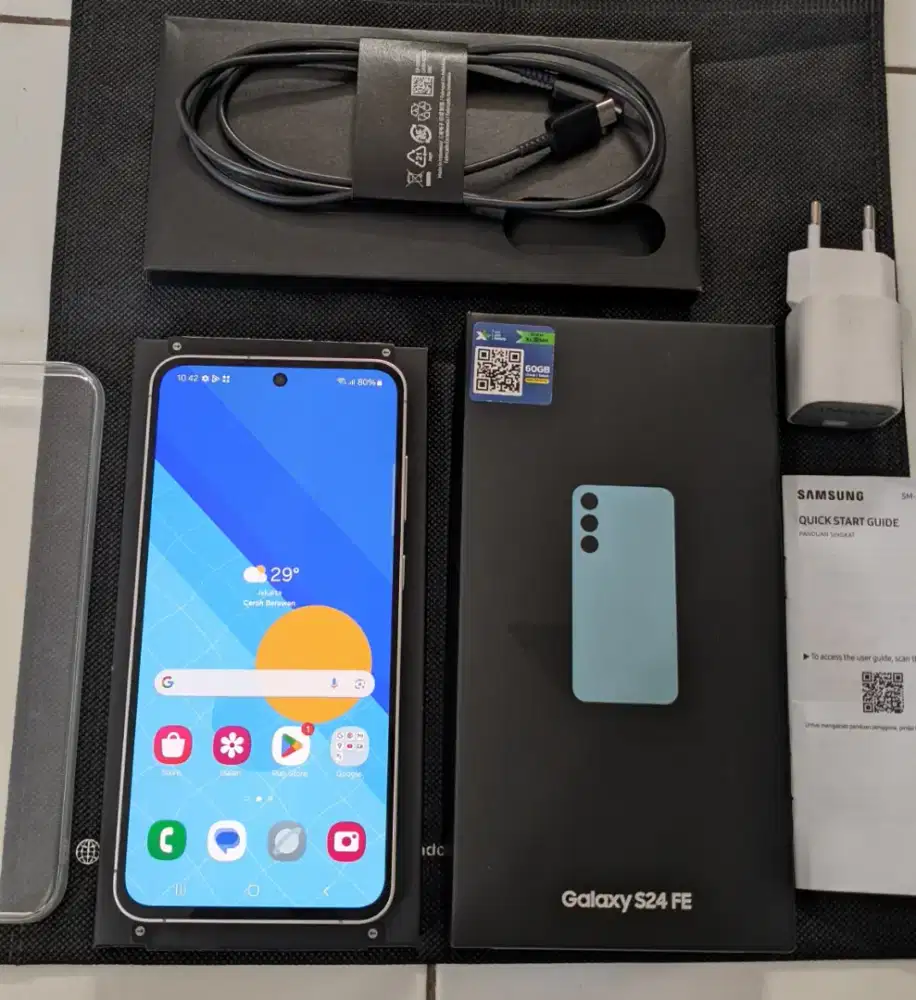 Samsung S24 Fe 8/256 5G.Resmi sein fullset Masih Garansi