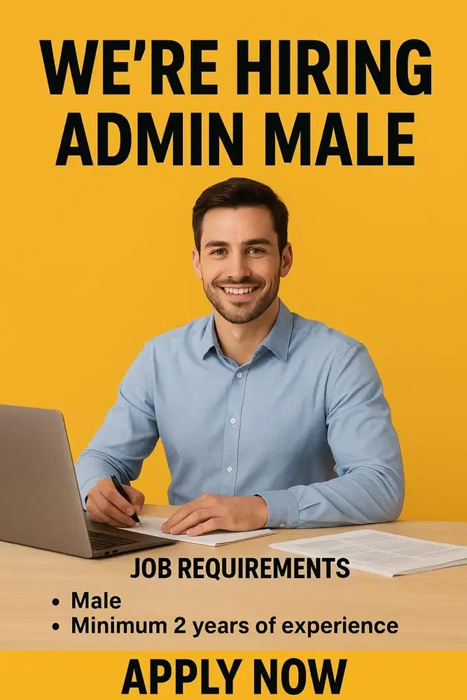 Dibutuhkan segera posisi admin olshop