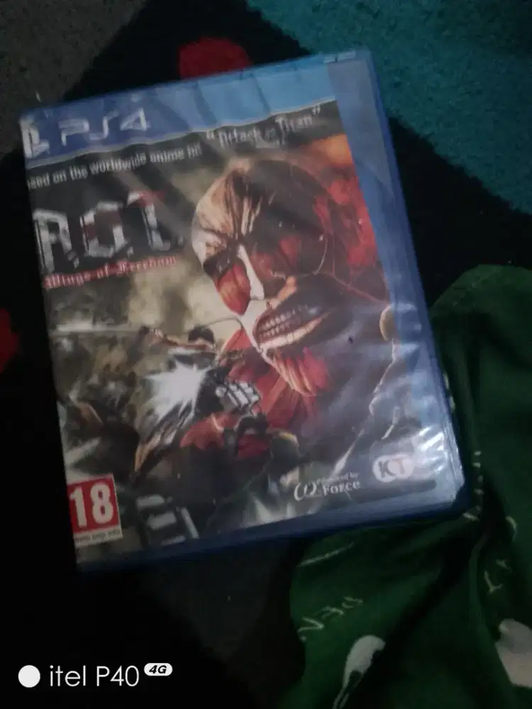 Kaset PS4 original Attack on Titan pemakaian 4 bulan