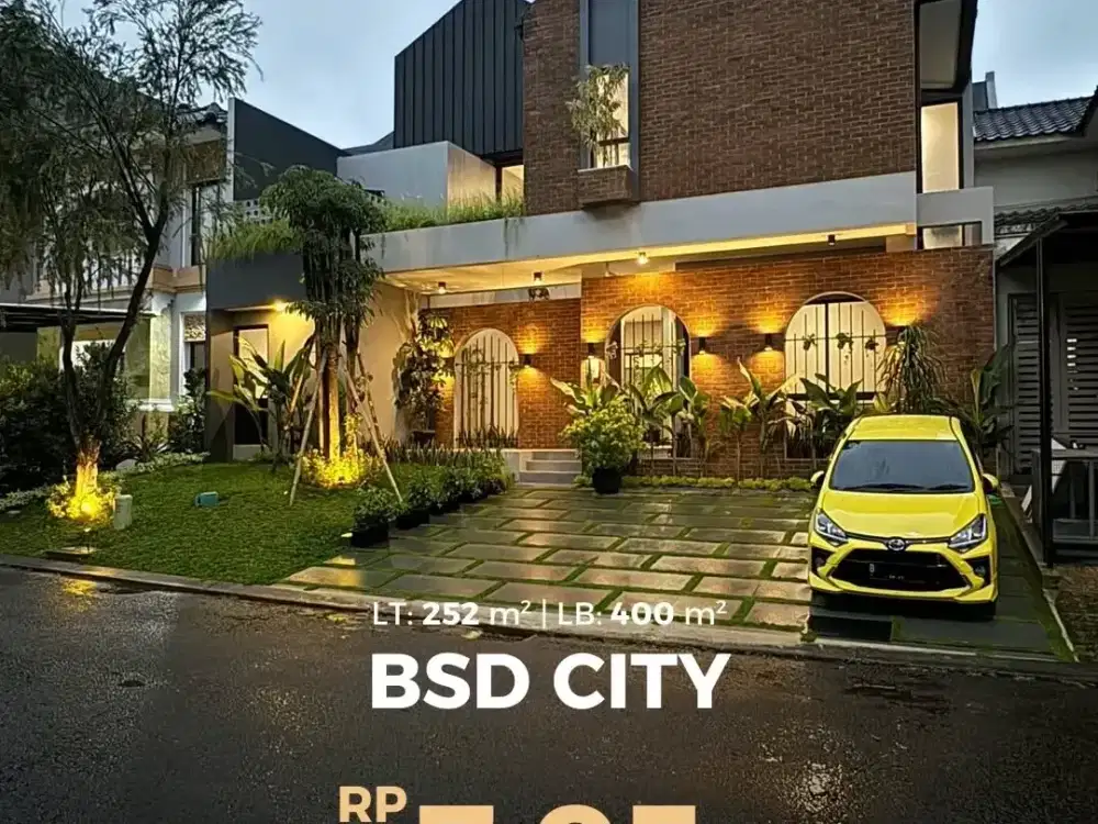 rumah baru siap huni dalam cluster di bsd city shm