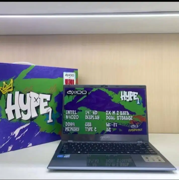 DIJUAL CEPAT! Axioo HYPE 1 (8/256) BARU 1 BULAN! Garansi 11 Bulan. Har