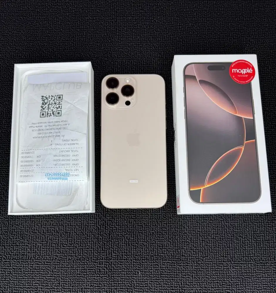 iPhone 16 Pro Max 256 ibox sebulan pakai