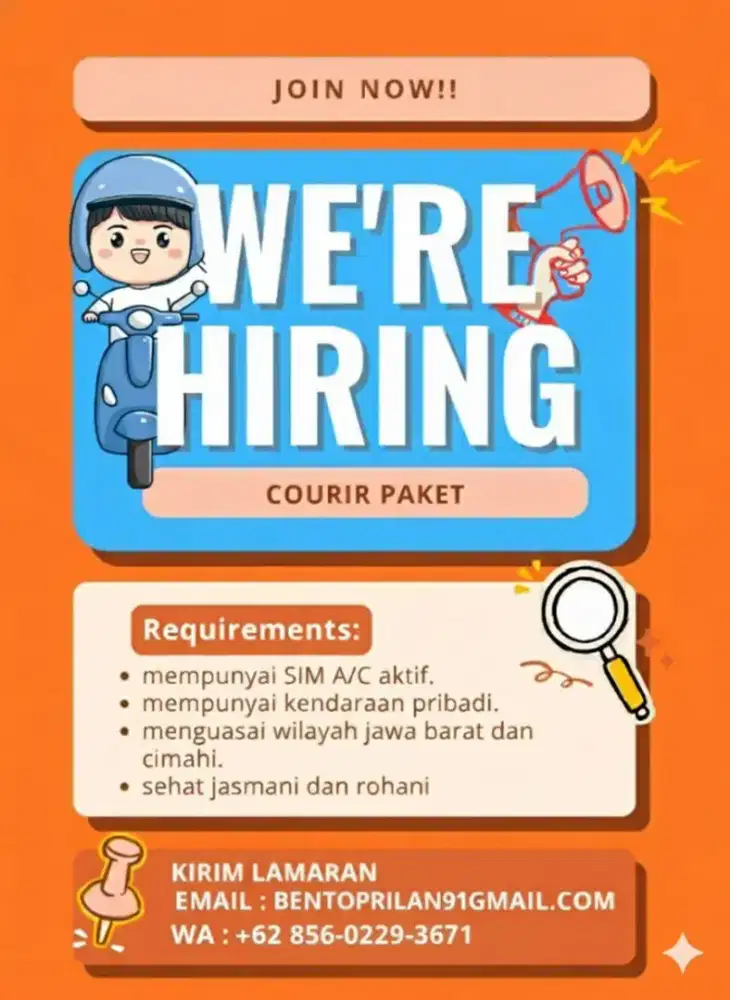 Lowongan kurir paket
