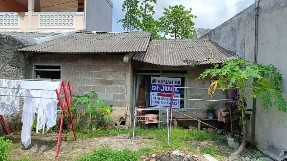 BU dijual tanah dan rumah seadanga