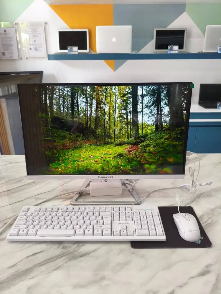 PC AIO i5 8GB 21 Inch Komputer Kantor Modern & Efisien