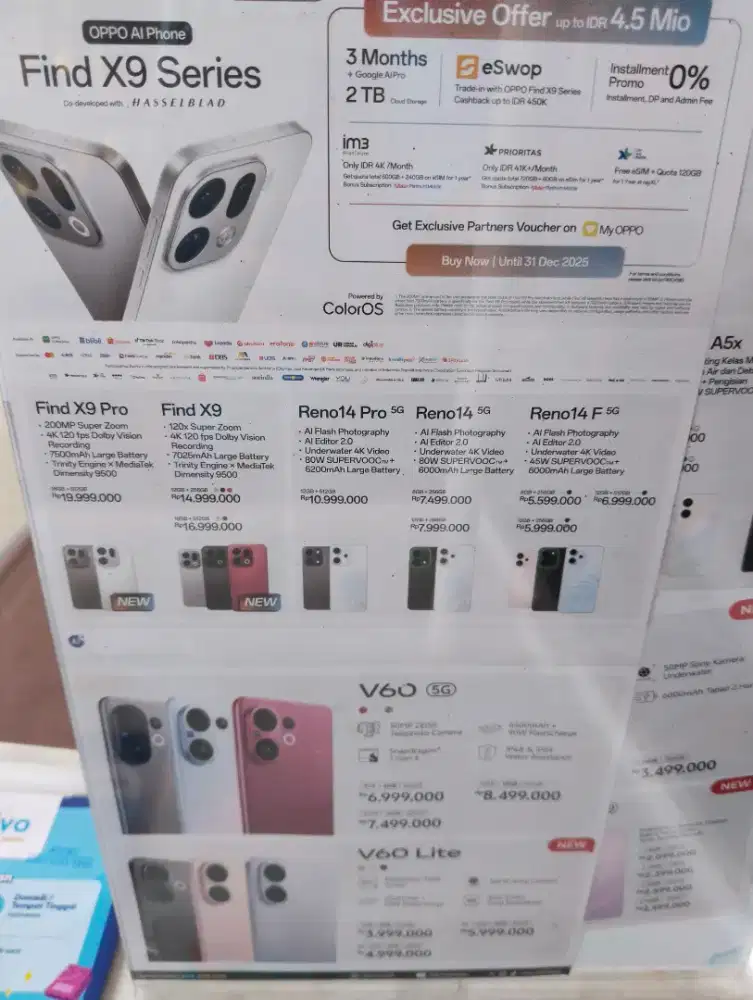 Find X9 Bisa di cicil pake ktp aja