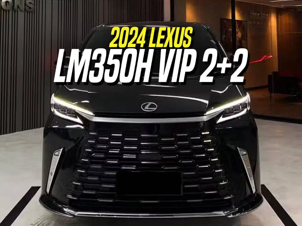 Lexus LM350h Hybrid VIP 2024 4-Seater Black on Ivory Hitam LM 350h 350