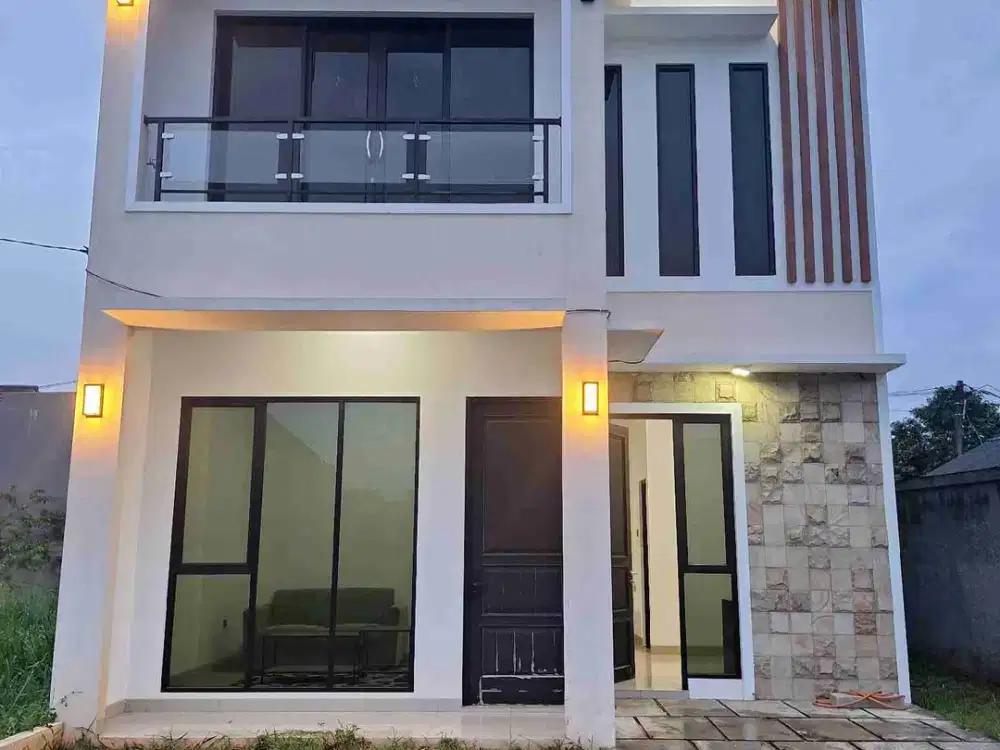 Rumah 2 Lantai Full Bata Merah, Free Semua Biaya Dekat Tol Grand Wisata Bekasi