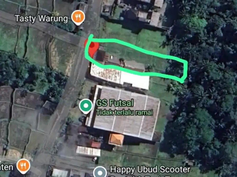 TANAH SEWA DI UBUD ZONA PINK  – VIEW SUNGAI & JUNGLE