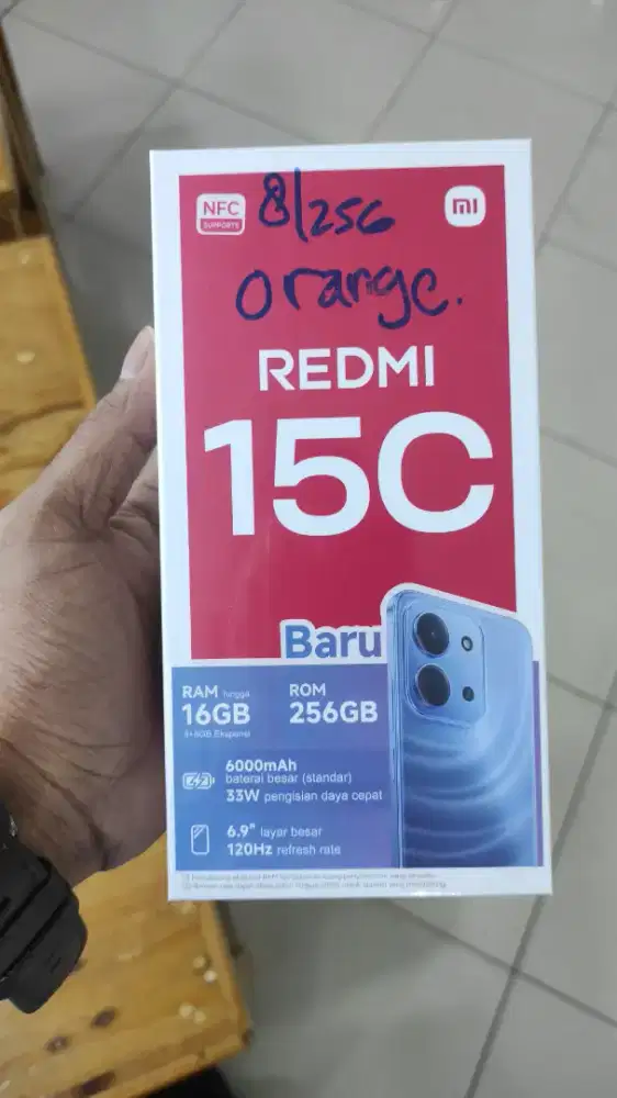xiaomi redmi 15c. ram 8+8/256GB
