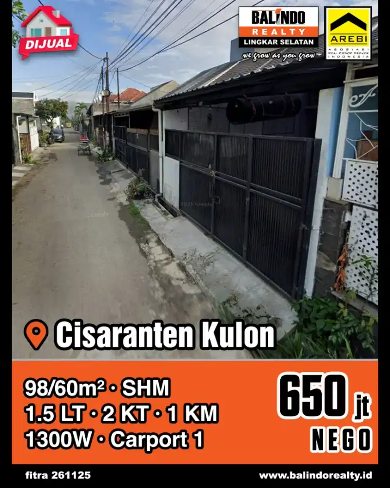 Rumah siap Huni Murah di cisaranten arcamanik  Bandung