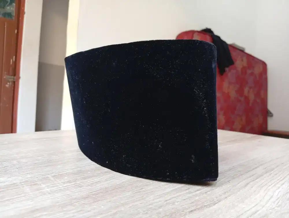 Peci AL-MINA (Premium) – Water Resistant | Hitam | Size Nomor 8