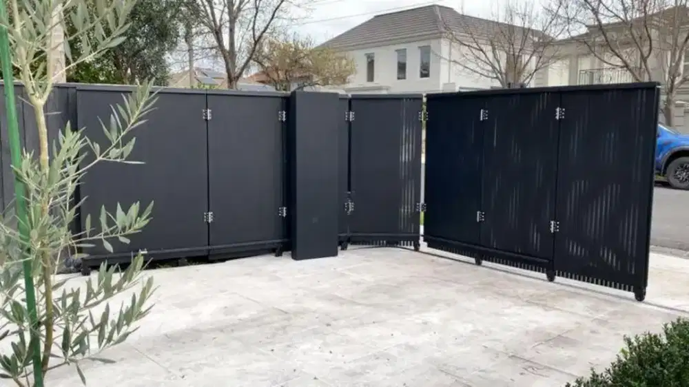 pagar sliding dorong kedalam