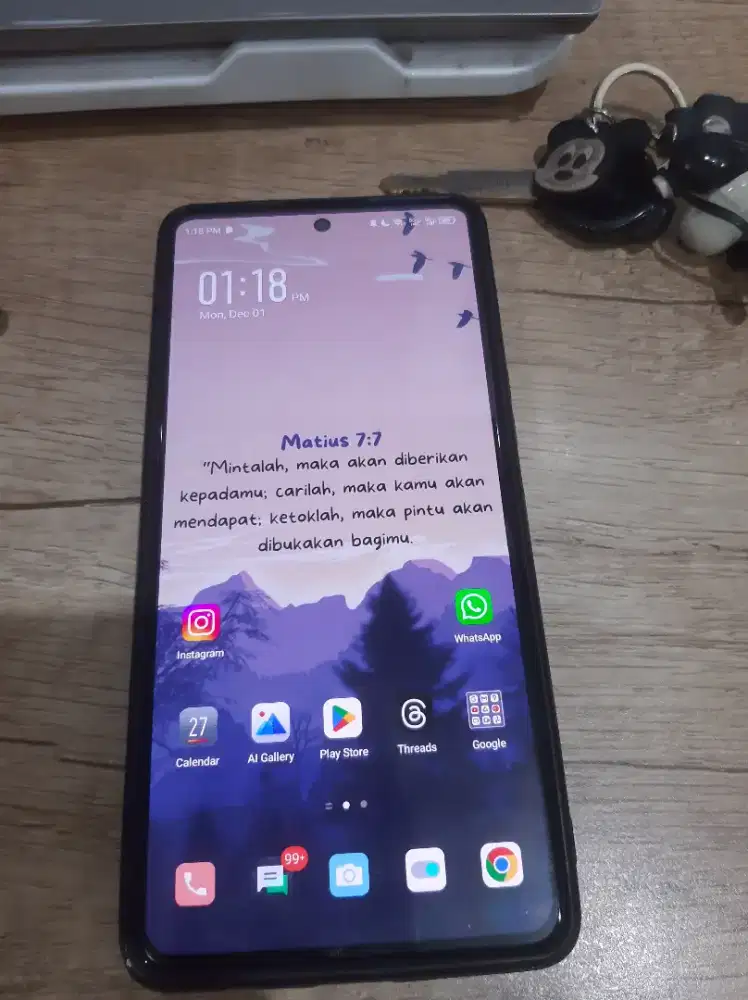 INFINIX GT 10 PRO - RAM 8GB / 256GB - Fullset Mulus(99%, no minus)