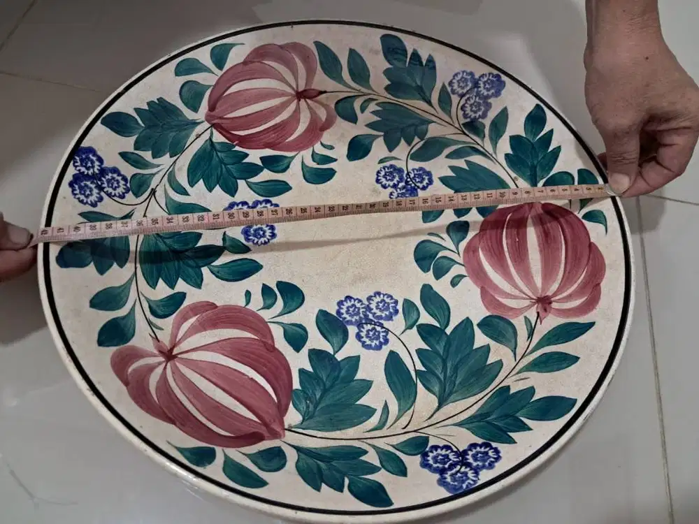 Piring Antik Retak Seribu Dinasti Qing 42 cm Mulusss