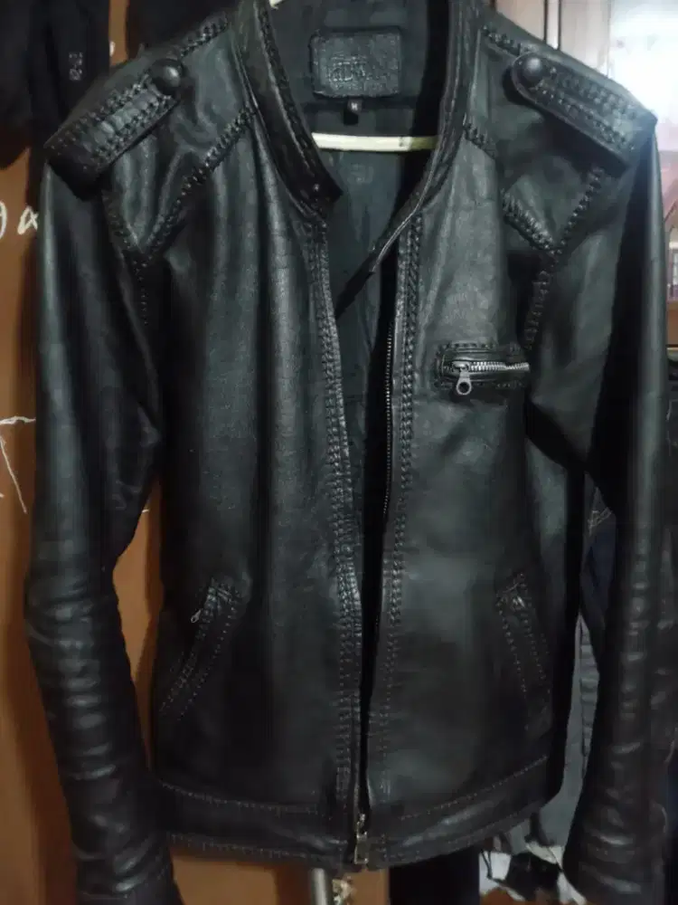 Jl jaket kulit model sulam kekinian
