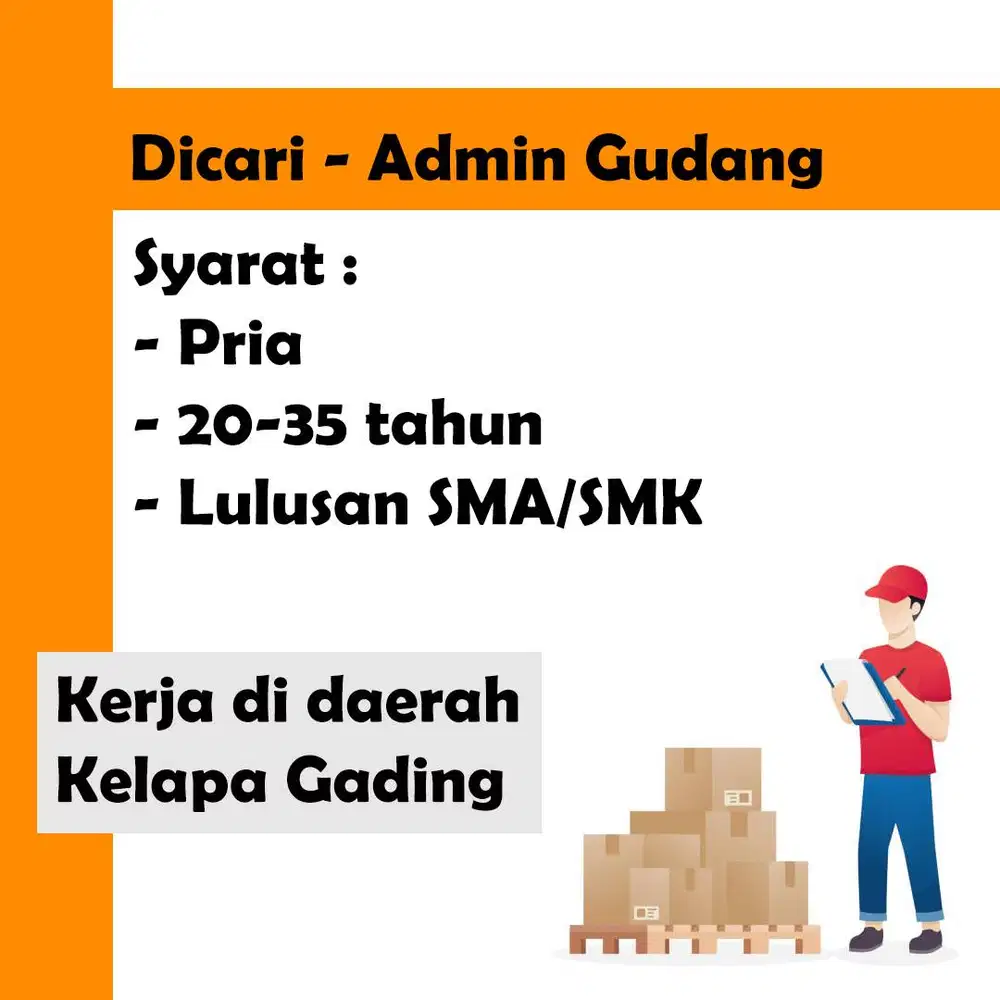 Dicari Admin Pabrik
