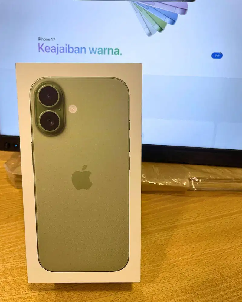 iphone 17 sage 256 gb ibox segel green peel garansi resmi ibox indo