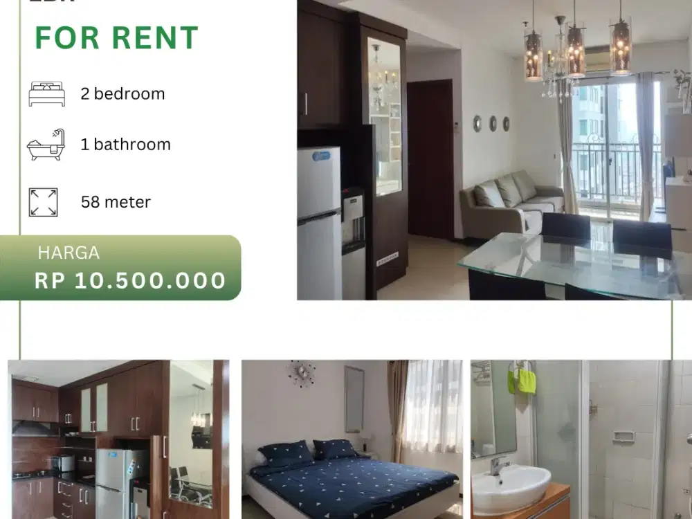 Disewakan Apartement Thamrin Residence 2BR Full Furnished Tower E