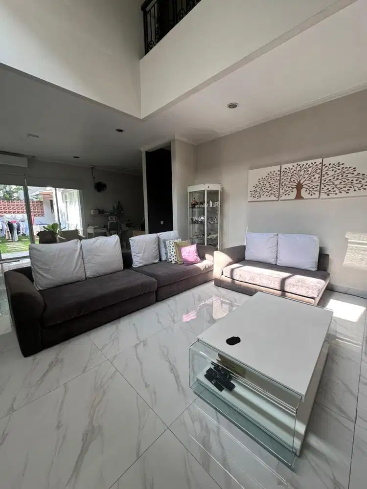 Sofa cellini full set bahan kain bisa dicuci