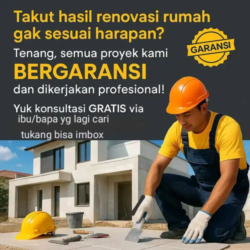 Tukang bangunan amanah..