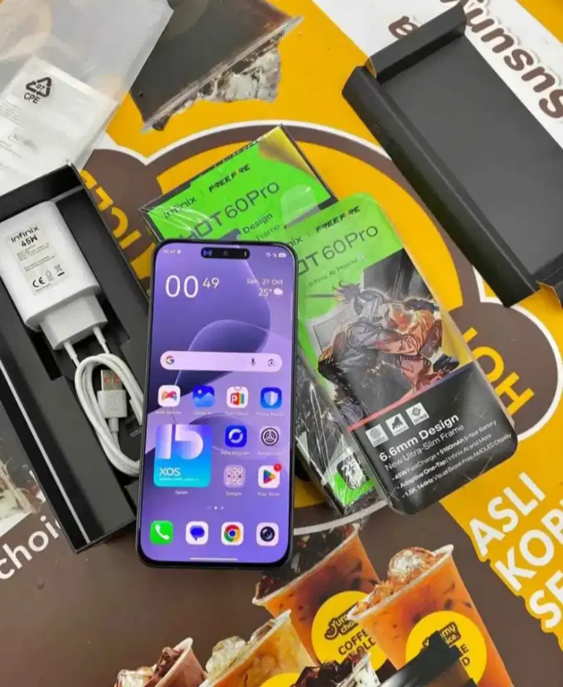 Infinix hot 60 pro ram 8/256 fullset