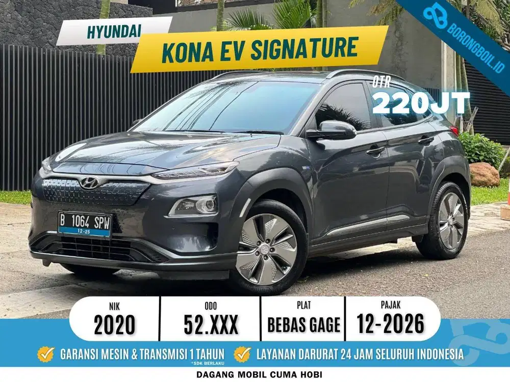 HYUNDAI KONA EV SIGNATURE AT 2020 ABU LIKE NEW ISTIMEWA SIAP PAKAI