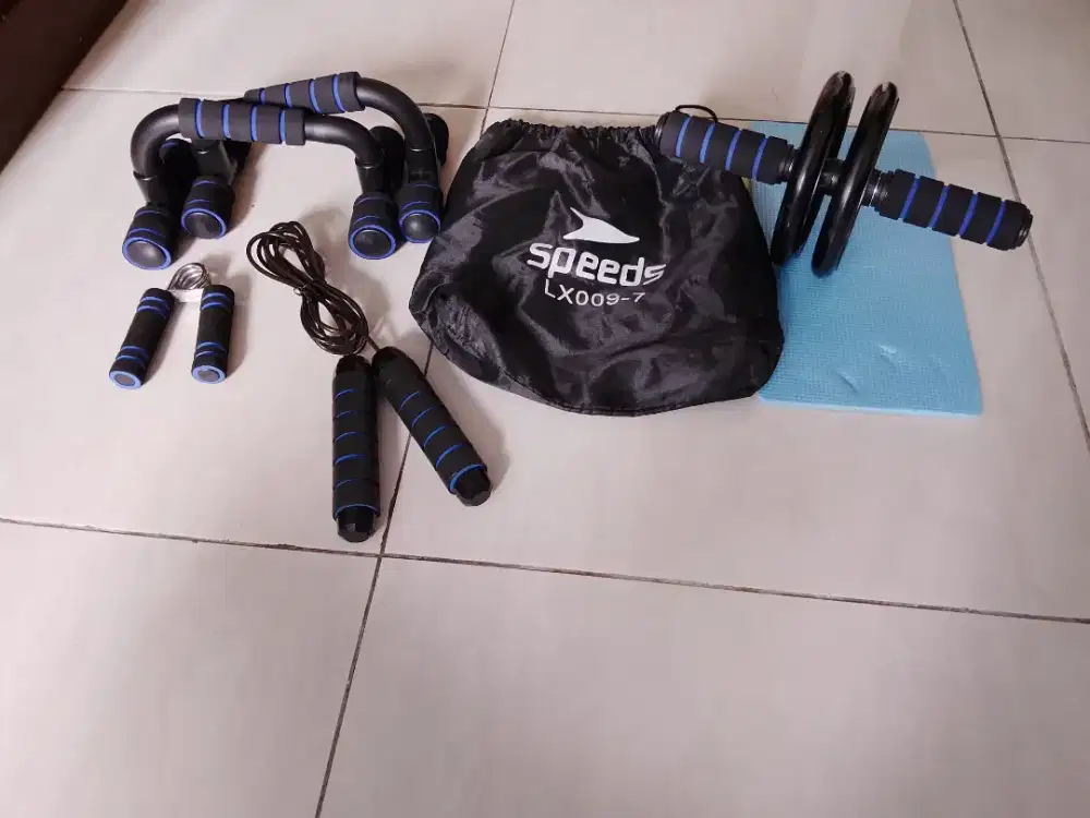 SPEEDS AB Wheel Set Ab Wheel / Ab Roller / Double Wheel / Alat Push Up