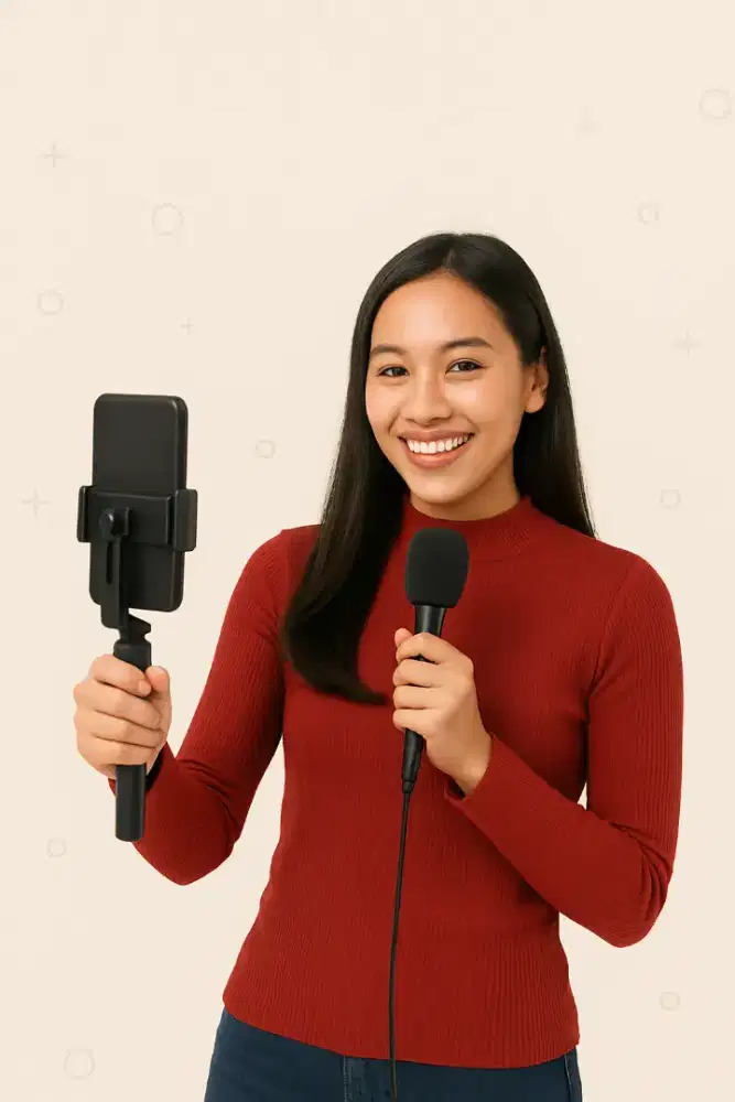 Di butuhkan konten kreator/ host live