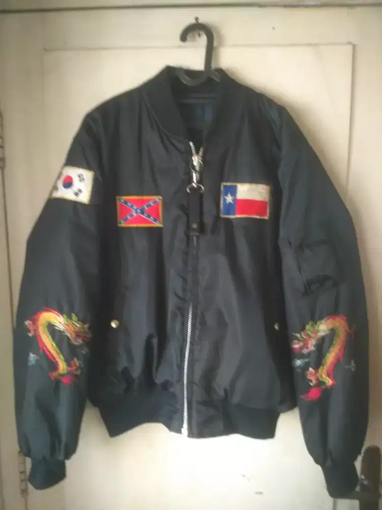 jaket bomber pilot ma-1 full patch