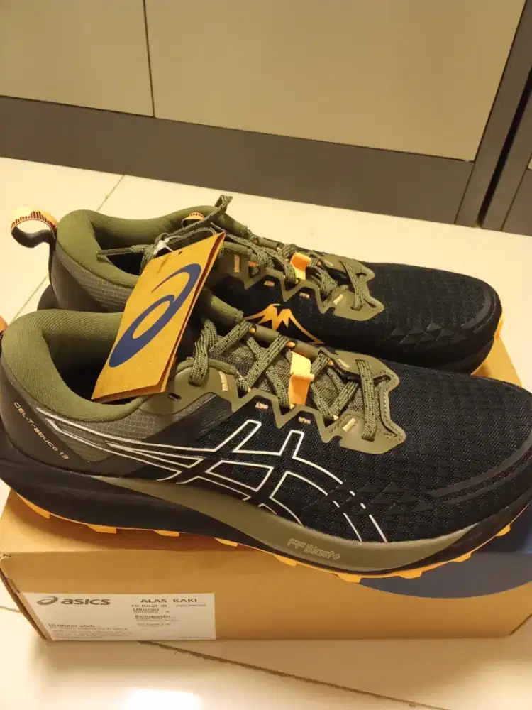 Sepatu ASICS GEL - Trabuco 13 BLACK/CREAM UK 41.5