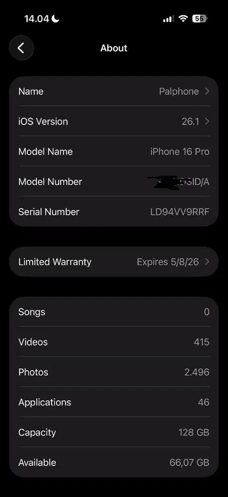 Iphone 16 Pro Ibox Garansi ON