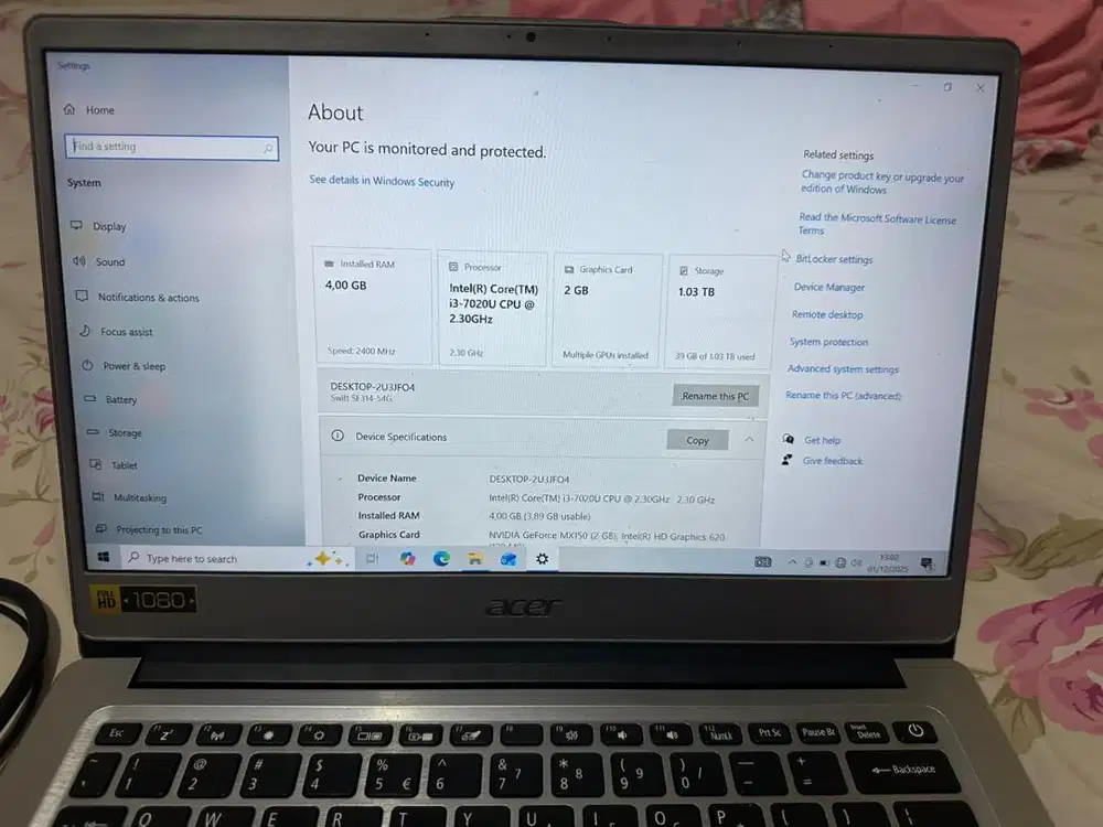 Laptop Acer Swift 3