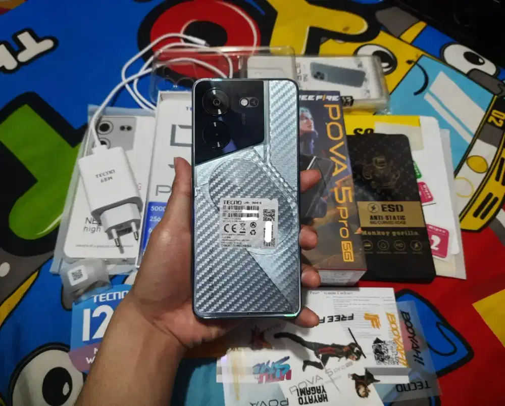 Tecno Pova 5 Pro 5G 8/256gb Fullset Ori Nominus Muluss Garansi Panjang
