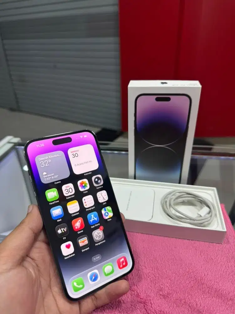 Iphone 14promax 256gb resmi ibox fullset original