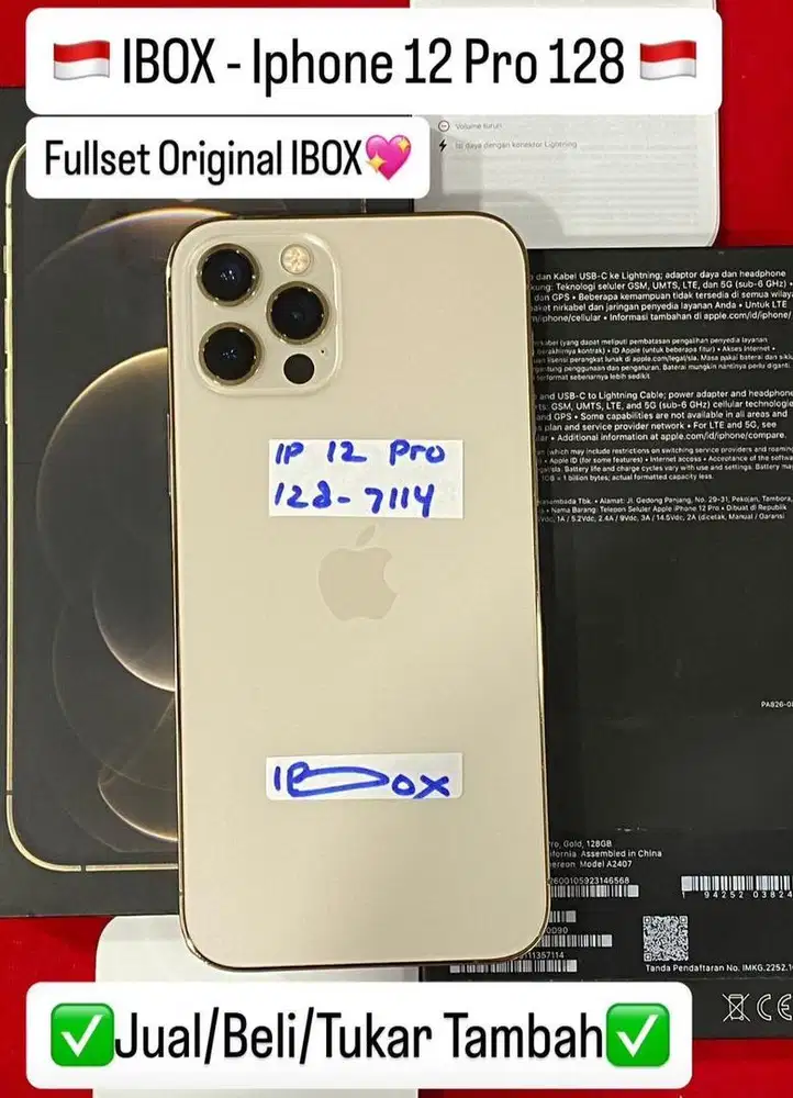 Iphone 12 Pro 128 Gb Gold Resmi Ibox