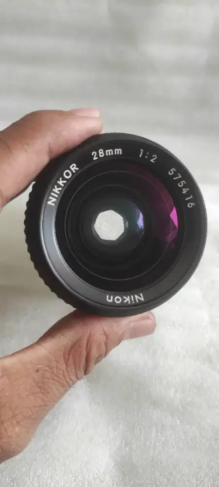 Lensa wide manual nikkor 28mm F/2