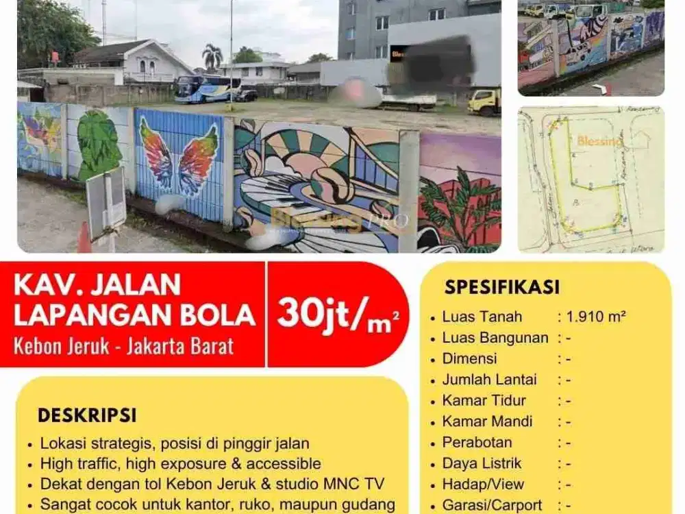 Dijual kavling RCTI jakarta barat