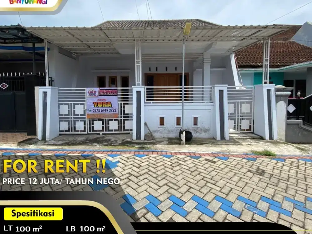 Disewakan Rumah Dekat Pelabuhan Ketapang - Banyuwangi