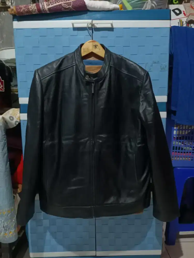 Jaket kulit asli import