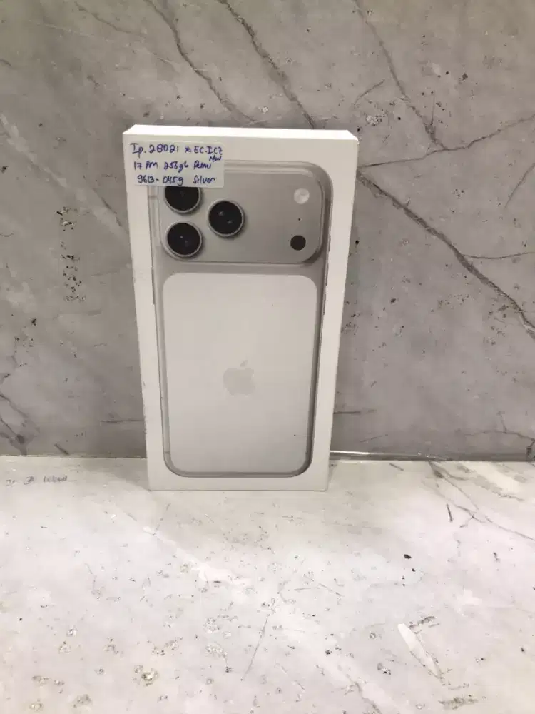 Di jual HP NEW IPHONE 17 PRO MAX SILVER 256GB IBOX