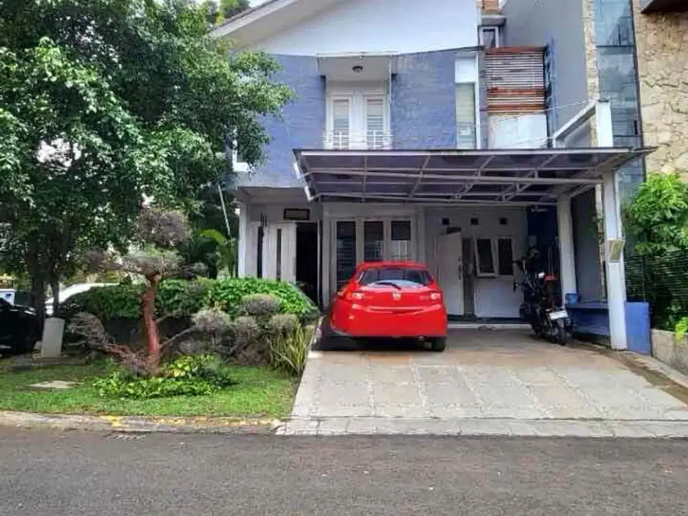 Rumah Modern Minimalis Posisi Hook Dalam Cluster Puri Town House Bintaro Jaya Sektor 9