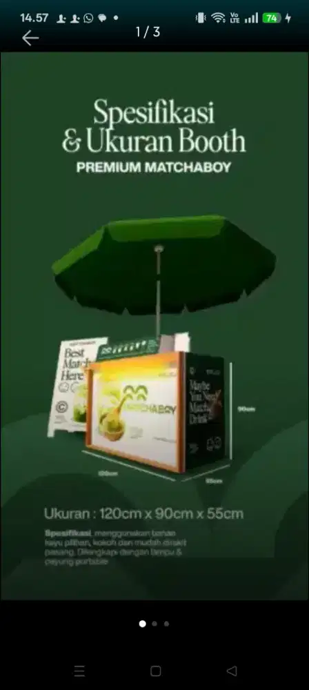 Dicari Pekerja yang giat jujur amanah untuk jaga dan buat Matcha dm