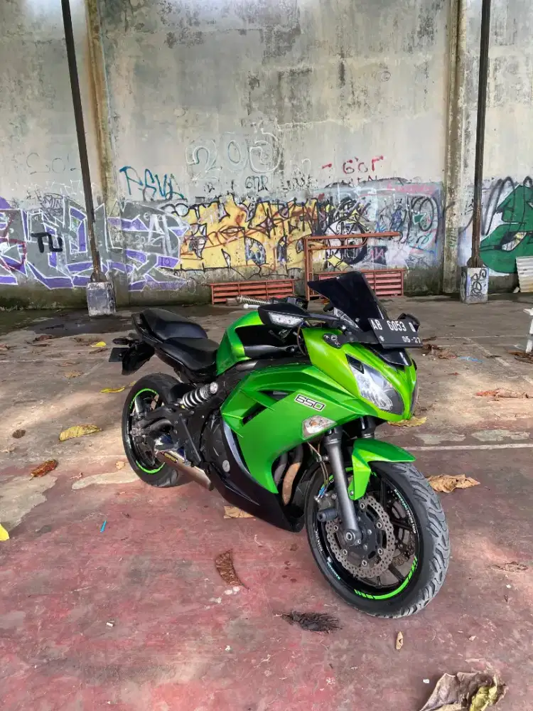 Jual BU Kawasaki ER6F 2012 green Kawasaki