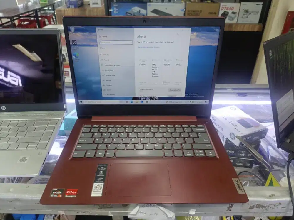 Laptop lenovo ideapad slim 3 AMD ryzen 3- 4300U ram 8gb ddr4 ssd 512gb