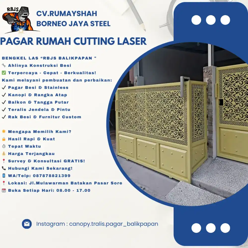 PAGAR MODERN BEST SELLER DI BALIKPAPAN