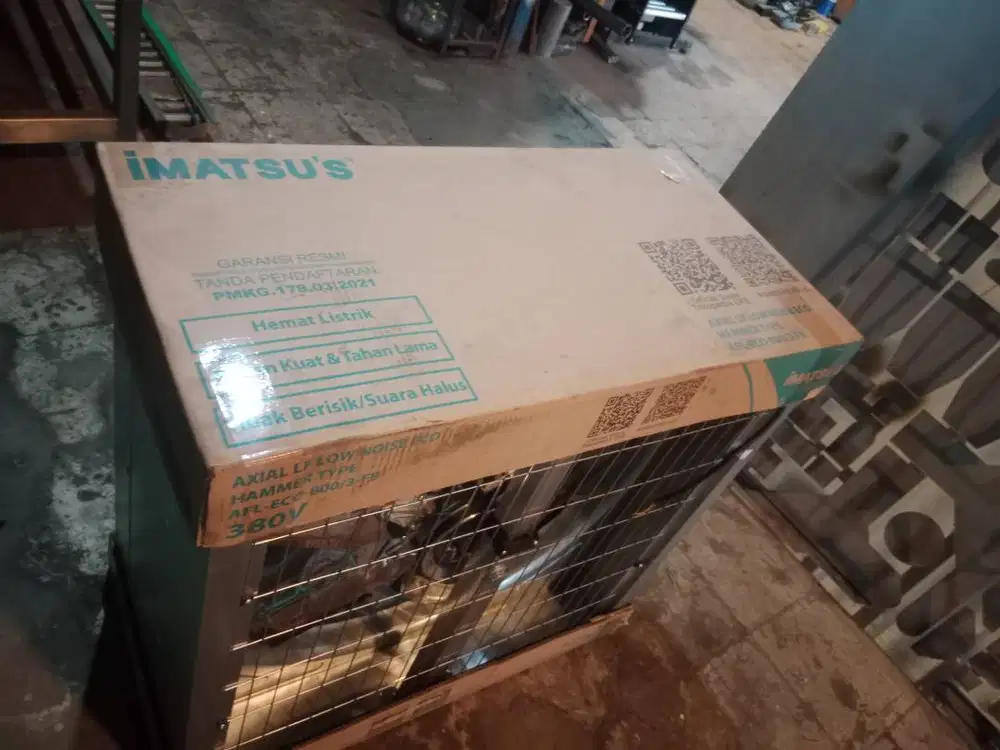 Ekhouse, kipas hisap udara imatsu, type shoft penggerak belt